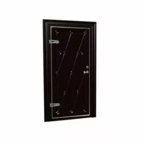 Metal Security Door Furniture 3d model