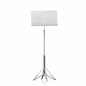 Music School Metal Sign Stand 3d model