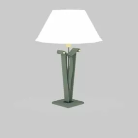 Elegant Metal Table Lamp 3d model