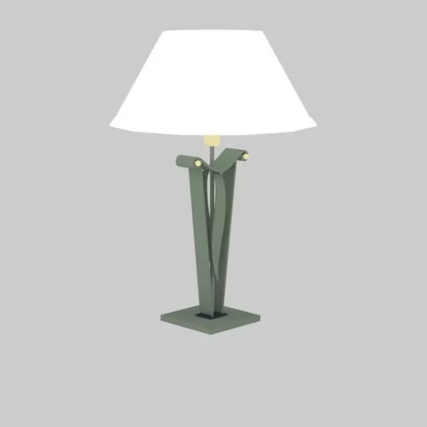 Elegant Metal Table Lamp 3d model Elegant Metal Table Lamp 3d model