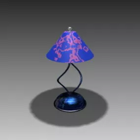 Metal Table Lamp Rustic Style 3d model
