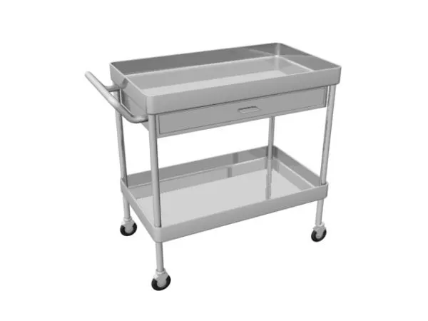 Vintage Cart On Wheel 3d model