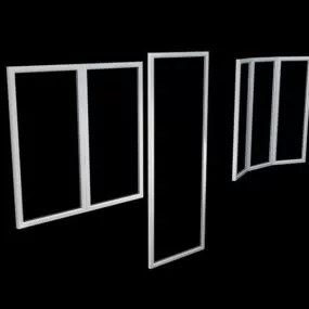 Metal Frame Window Design 3d model