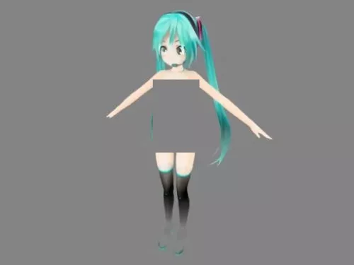 Japanese Anime Girl Fighter 3d model