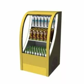 Supermarket Standing Display Freezer 3d model