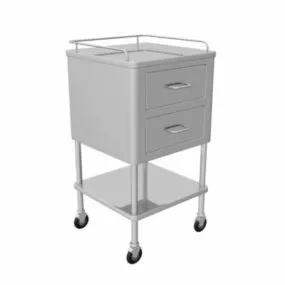 Mini Hospital Equipment Cart 3d model