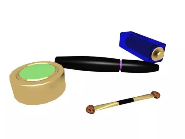 Sanitary Brush With Holder 3d model