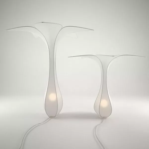 White Minimalist Table Lamps 3d model White Minimalist Table Lamps 3d model