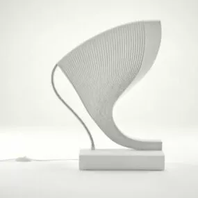 Minimalist Curved Table Lamp 3d model