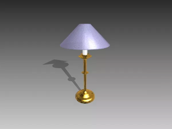 Old Minimalist Style Brass Table Lamp 3d model Old Minimalist Style Brass Table Lamp 3d model
