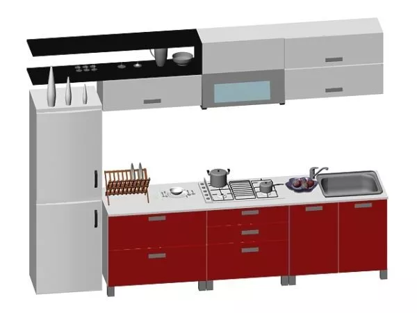 Siemens Refrigerator Side By Side 3d model
