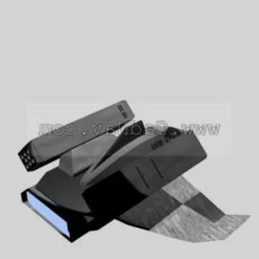 Scifi Missile Ship 3d model