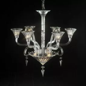 Living Room Modern Art Deco Crystal Chandelier 3d model