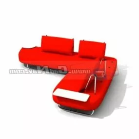 Modern Interior Corner Sofa 3d model