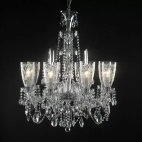 Living Room Modern Crystal Chandeliers 3d model