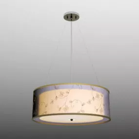 Kitchen Modern Drum Pendant Lighting 3d model
