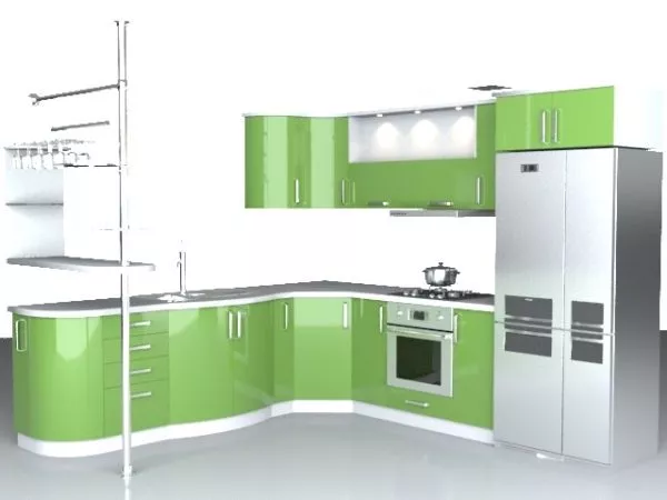 Side By Side Refrigerator Gaggenau 3d model