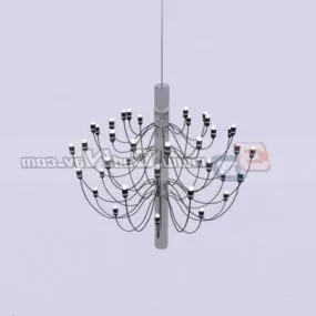 Modern Design Metal Chandelier 3d model