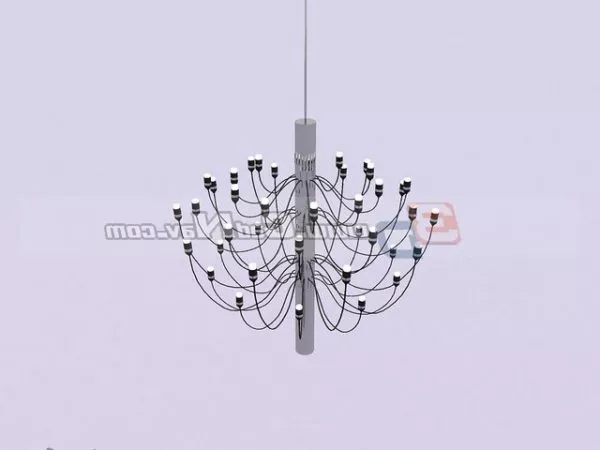 Modern Design Metal Chandelier 3d model Modern Design Metal Chandelier 3d model