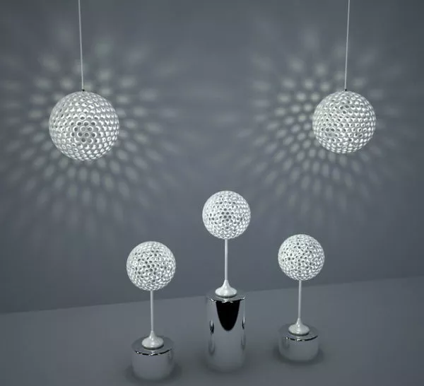 Modern Spherical Design Light Fixture 3d model Modern Spherical Design Light Fixture 3d model