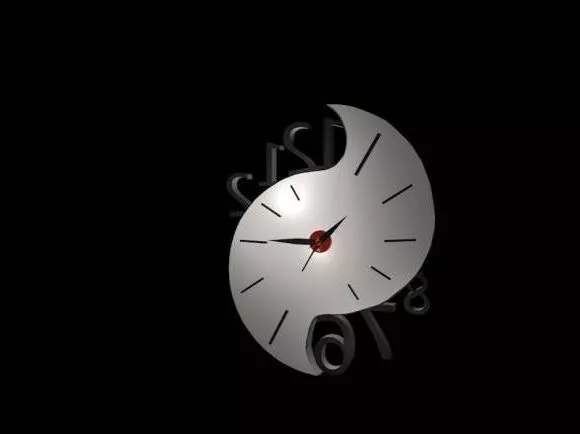 Roman Clock Wall Mount 3d model