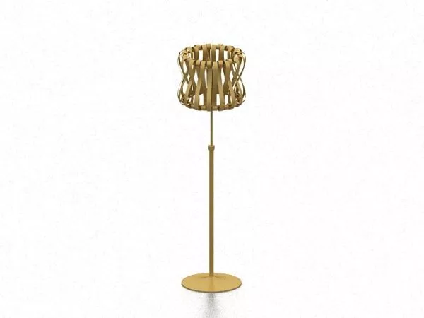 Modern Golden Floor Lamp 3d model Modern Golden Floor Lamp 3d model