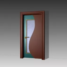 Art Design Bedroom Door 3d model