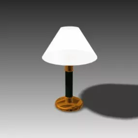 Modern Brass Bedroom Table Lamp 3d model