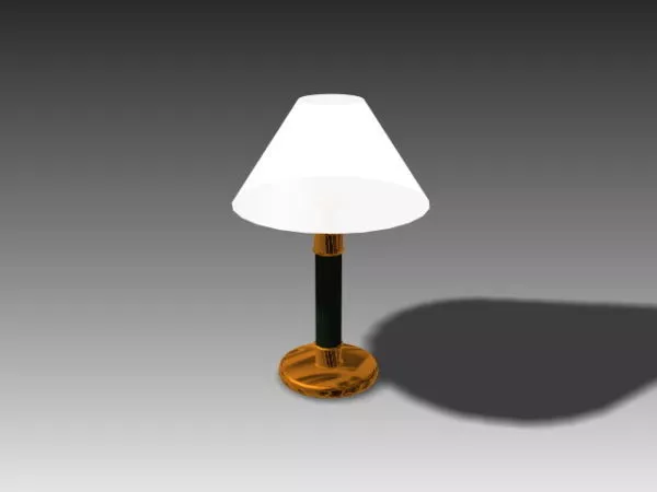 Modern Brass Bedroom Table Lamp 3d model Modern Brass Bedroom Table Lamp 3d model