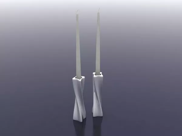 Candlestick Round Stand 3d model