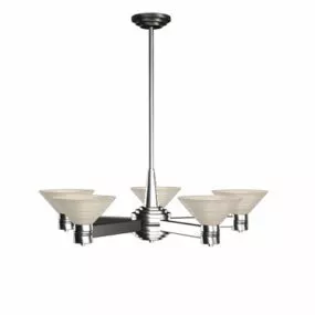 Modern Home Chrome Pendant Light 3d model