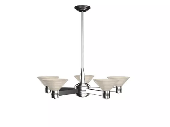 Modern Home Chrome Pendant Light 3d model Modern Home Chrome Pendant Light 3d model