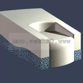 Modern Design Cloth Sofa 3d model