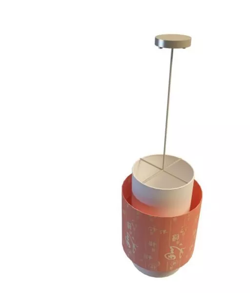 Column Shade Design Pendant Light 3d model Column Shade Design Pendant Light 3d model