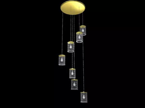 Home Crystal Hanging Lamps 3d model Home Crystal Hanging Lamps 3d model
