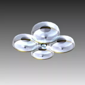 Living Room Crystal Pendant Lighting 3d model