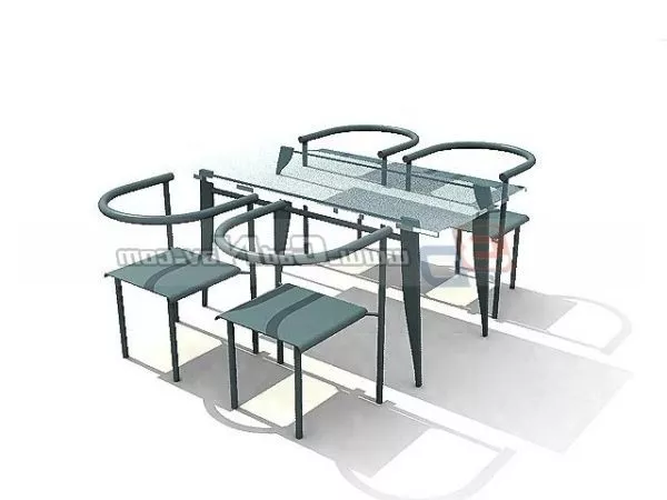 Modern Dining Room Furniture Set 3d model Modern Dining Room Furniture Set 3d model