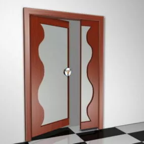 Modern Apartment Design Entry Door 3d model