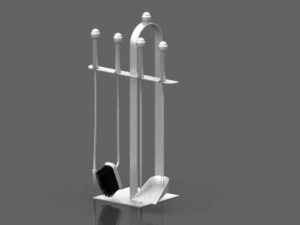 Tie Clip Diagonal Line Pattern 3d model