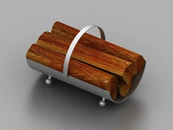 Fireplace Wood Holder 3d model Fireplace Wood Holder 3d model