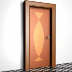 House Modern Flush Door 3d model
