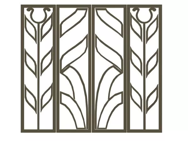 Modern Front Door Decorative 3d model Modern Front Door Decorative 3d model