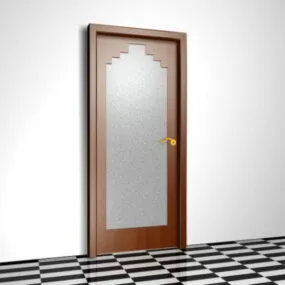 Modern Home Glass Door 3d model