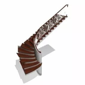 Modern Indoor Staircase Design 3d model