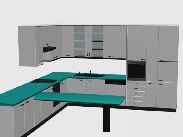 Commercial Kitchen Stove 3d model