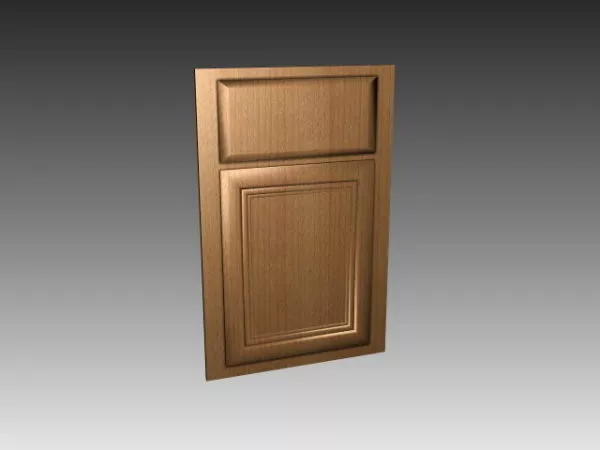 Old Wood Kitchen Cabinet Door 3d model Old Wood Kitchen Cabinet Door 3d model