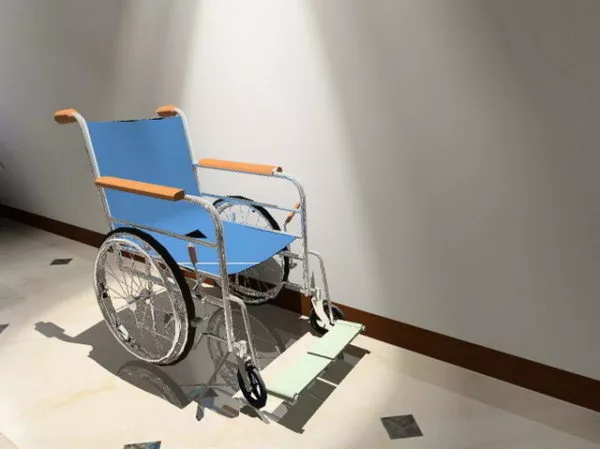 Standard Wheelchair 3d model