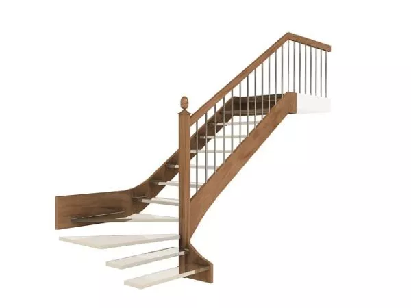 Beautiful Spiral Staircase 3d model