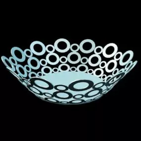 Metal Basket Vase Decoration 3d model