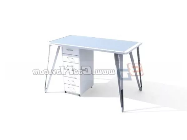 Modern Office Desk With Cabinet Furniture 3d model Modern Office Desk With Cabinet Furniture 3d model